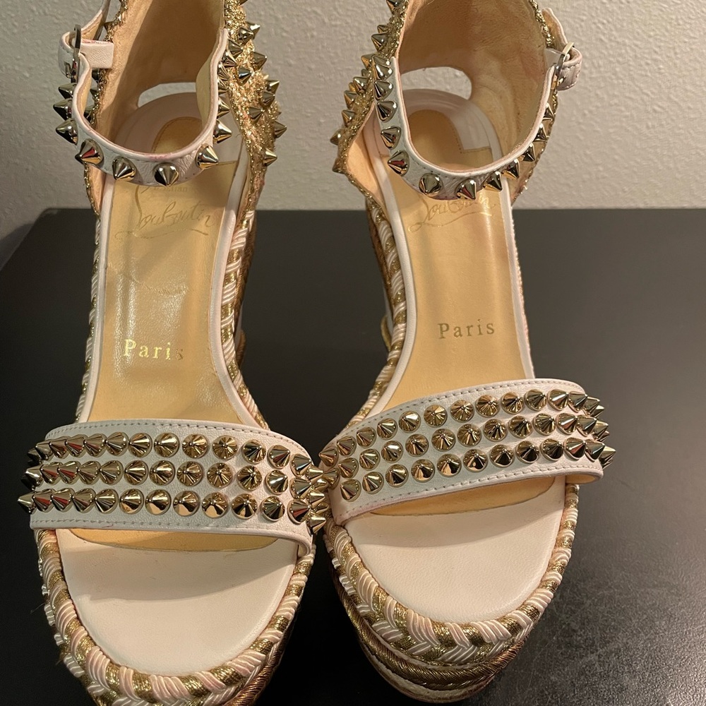 Christian Louboutin heel sandals